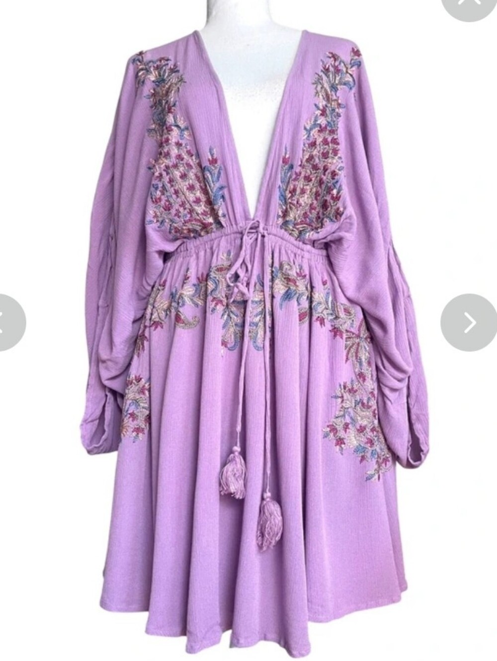 NWT Free People Pretty Pineapple Dress - Picture 4 of 5